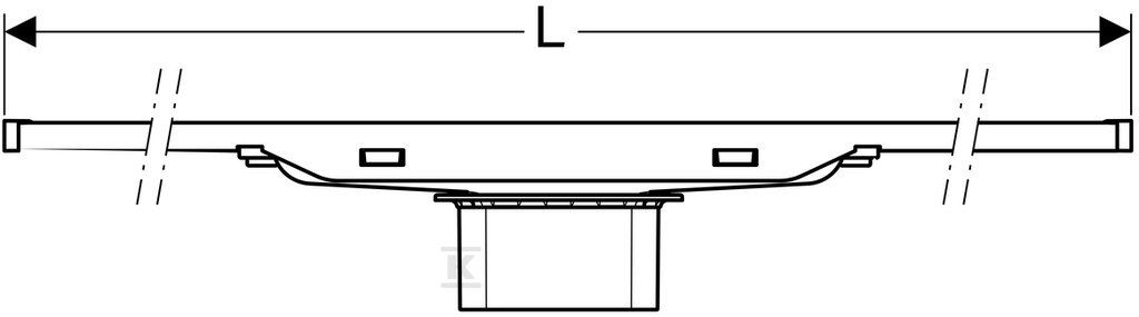 Rynna zbiorcza CleanLine20 odpływu - 154.450.00.1