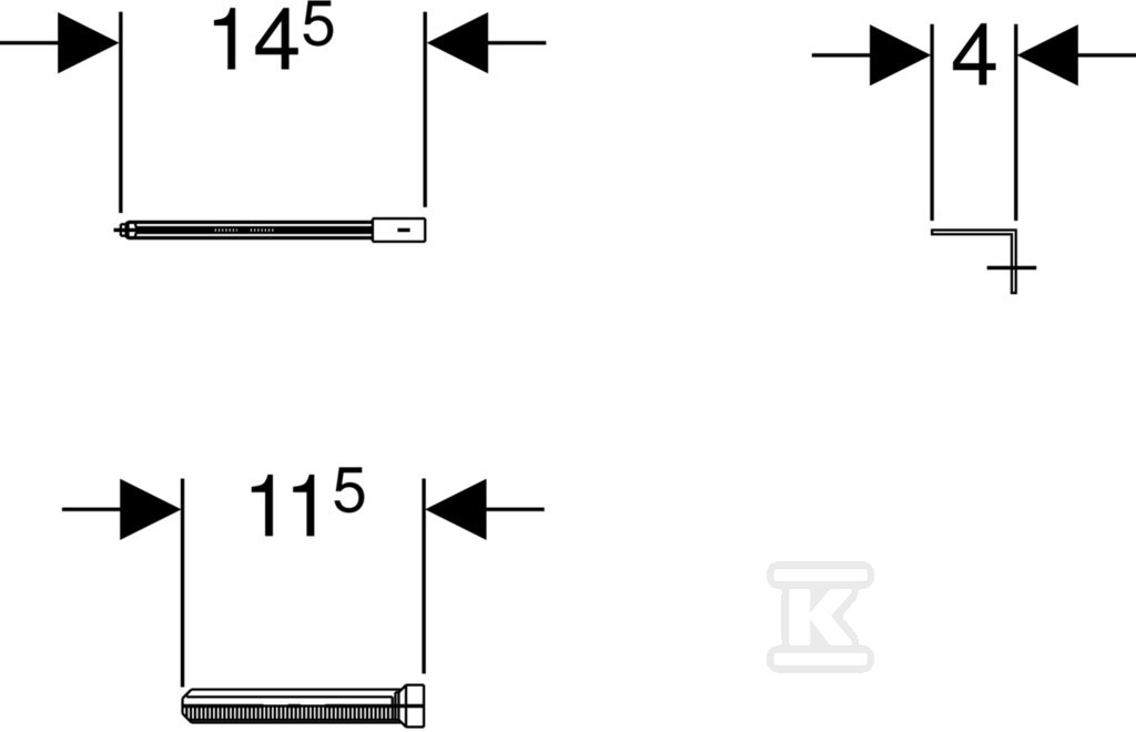 Sada nástavců pro Delta / Twinline - 240.058.00.1