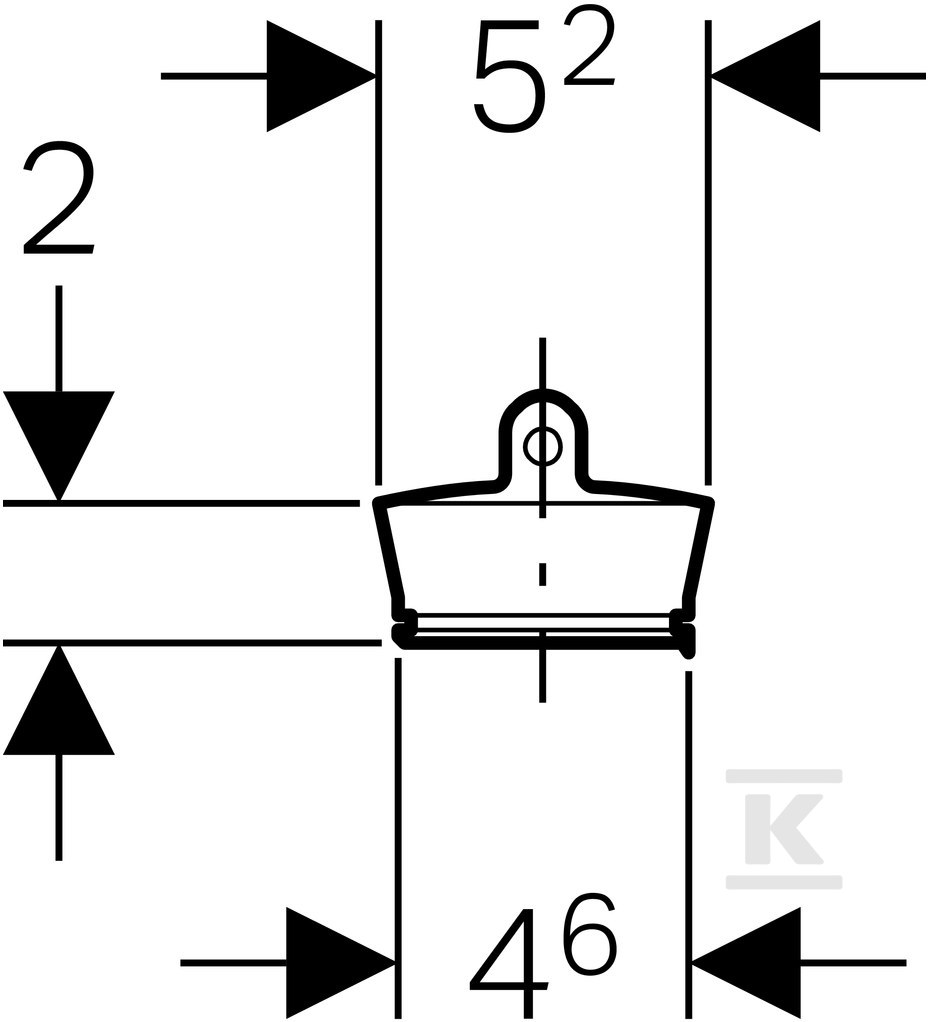 Utikač za kanalizacione armature - 352.331.08.1