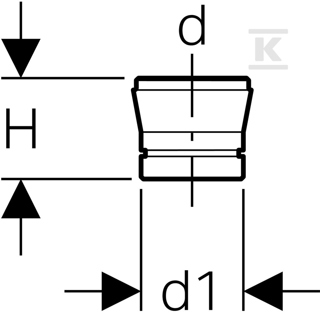 Conical cork extension - 352.333.08.1