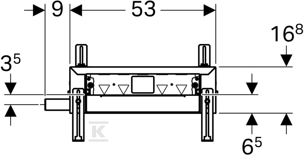 Geberit Kombifix mounting element for - 457.536.00.1