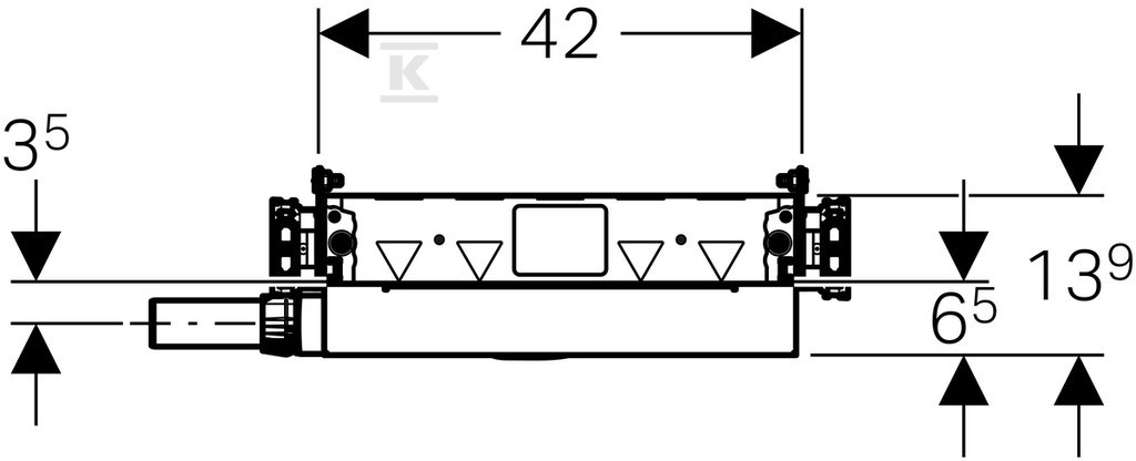 Geberit GIS mounting element for - 461.736.00.1