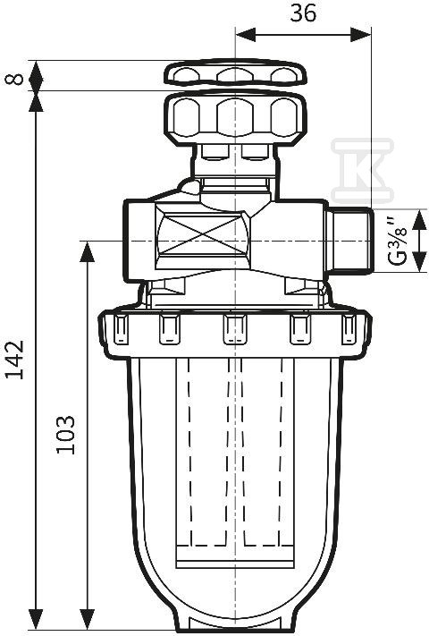 Two-pipe oil filter MS 500 Si - 20429