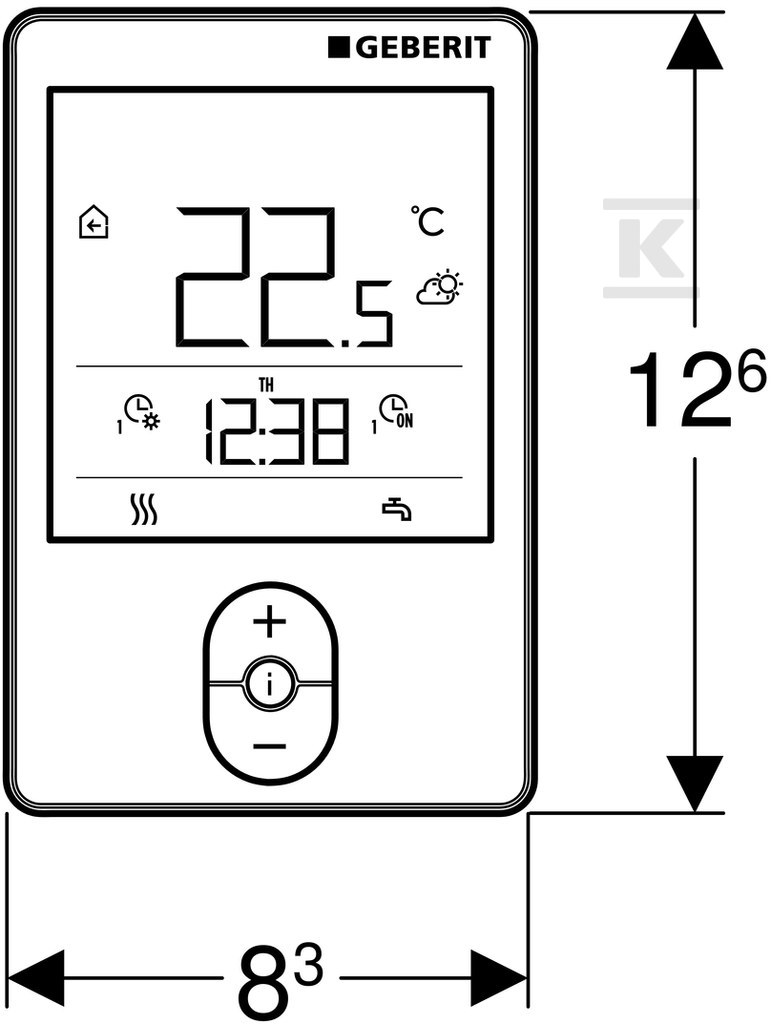 RCD1 room thermostat - 651.425.00.1