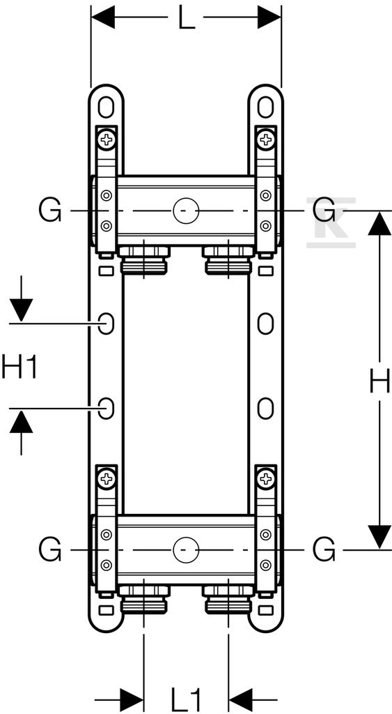 Geberit manifold for the radiator - 652.414.22.1