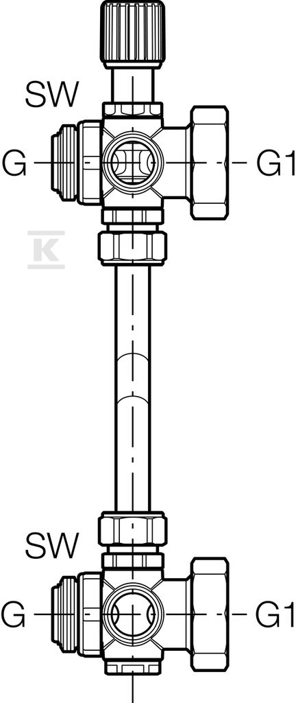 Geberit valve unit for bypass: G1 - 652.415.22.1