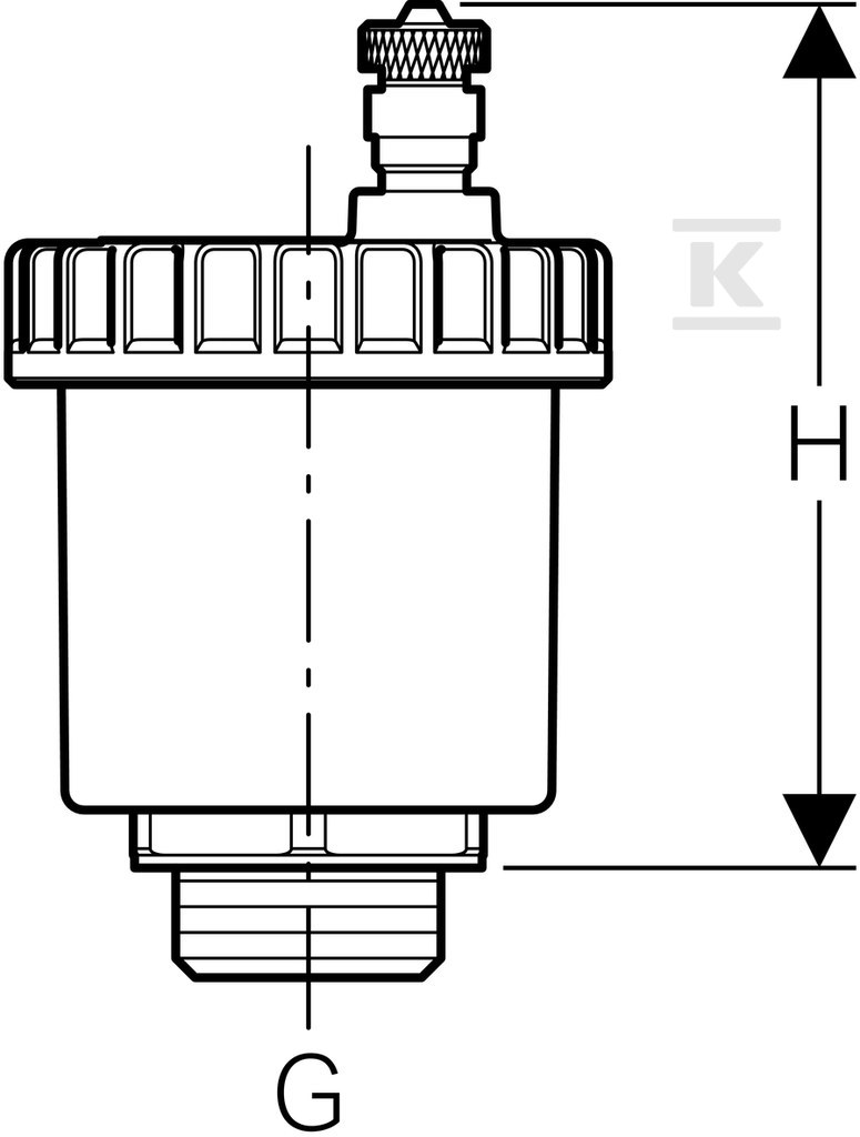 Geberit NPW quick exhaust valve: G1/2" - 652.438.22.1