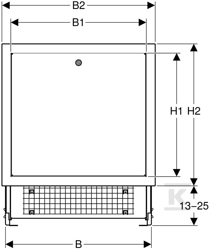 Geberit T11-15 manifold box: B70cm - 652.471.00.1