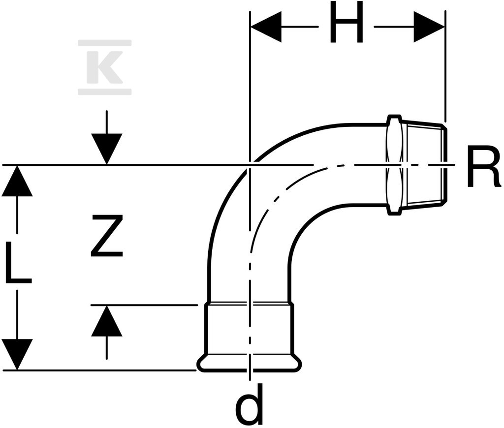 Geberit Mapress C-Stahl transition - 20501
