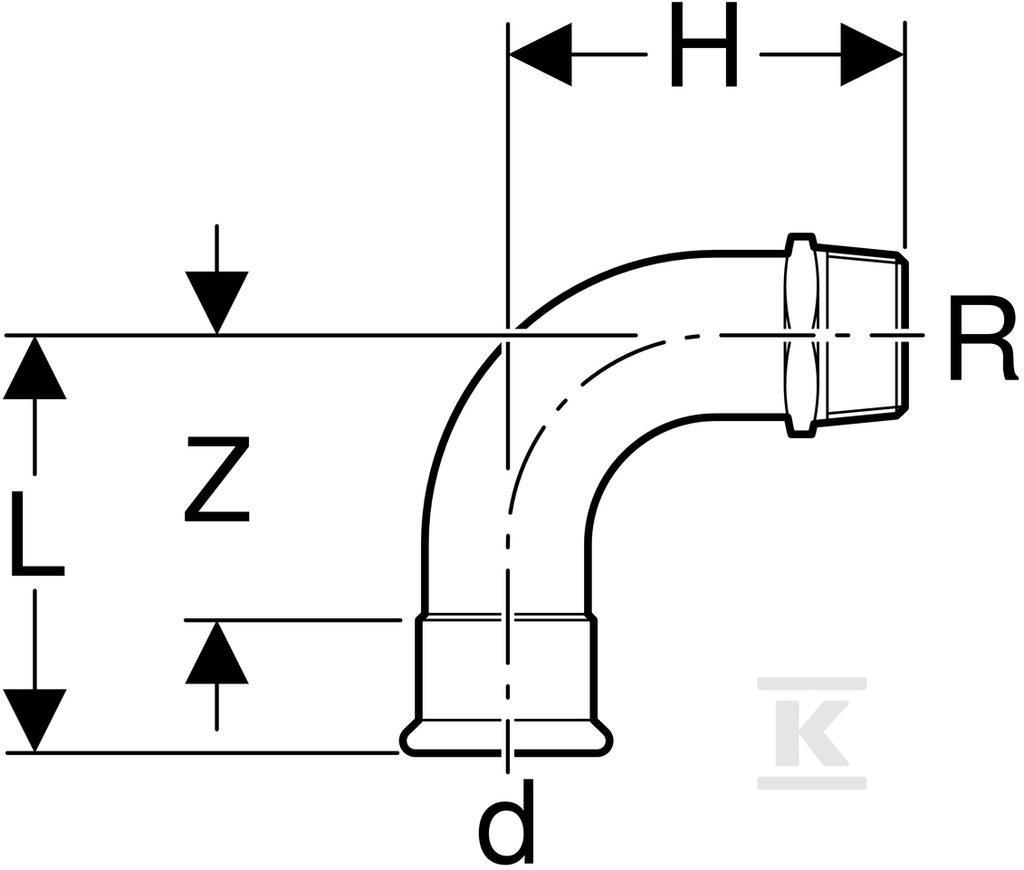 Geberit Mapress C-Stahl transition - 23511