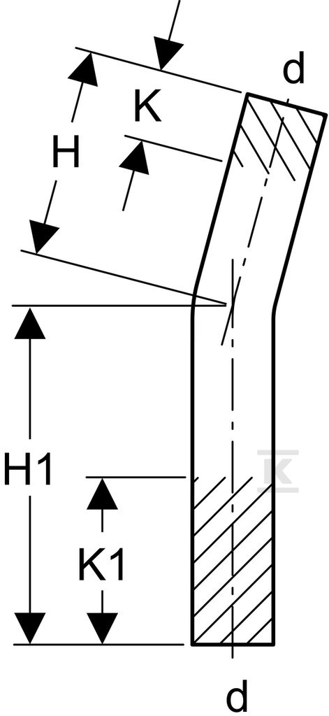 Geberit Mapress Edelstahl bend bare 15 - 30009