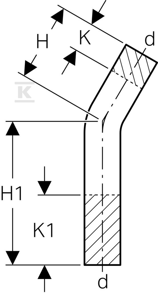 Geberit Mapress Edelstahl bend bare 30 - 30933
