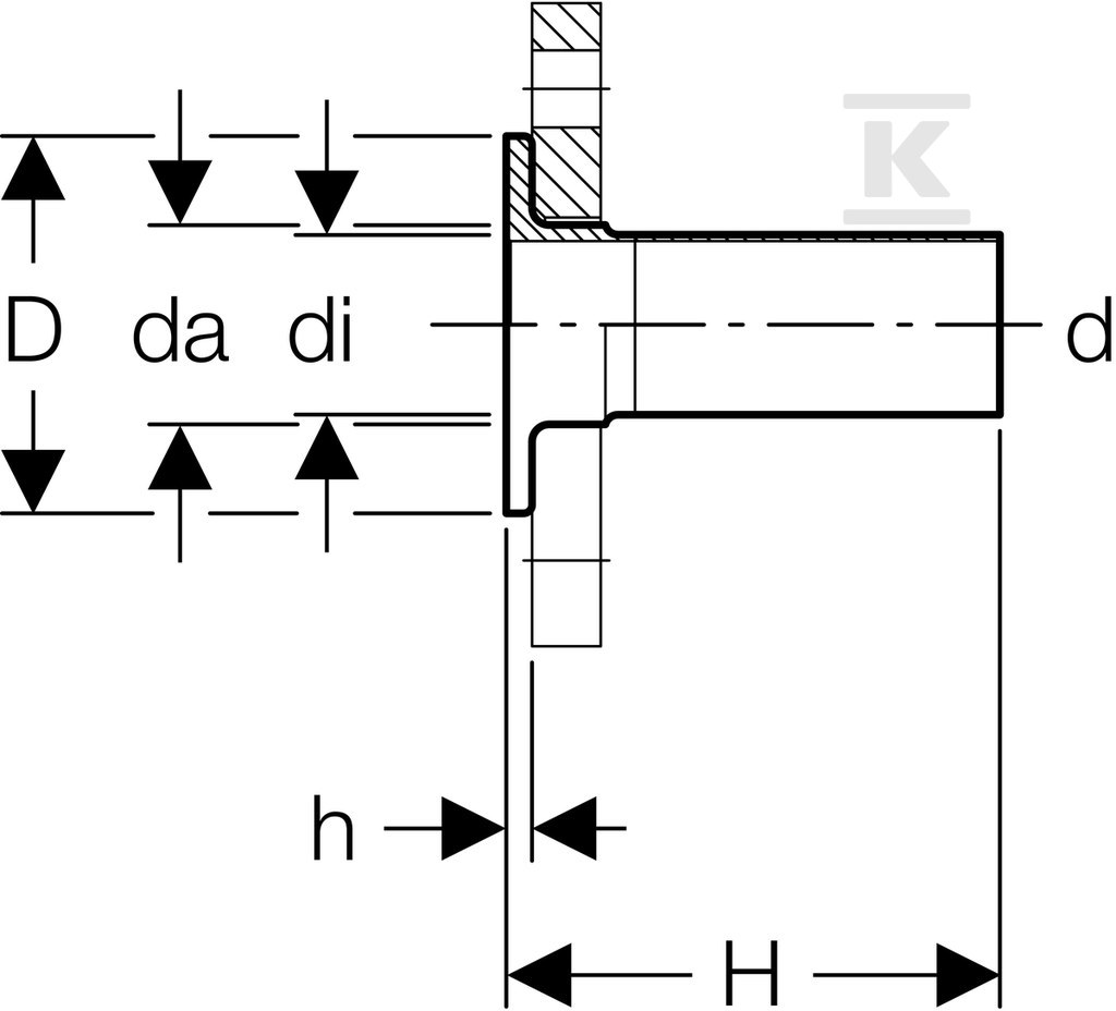 Geberit Mapress Edelstahl coupling for - 36143