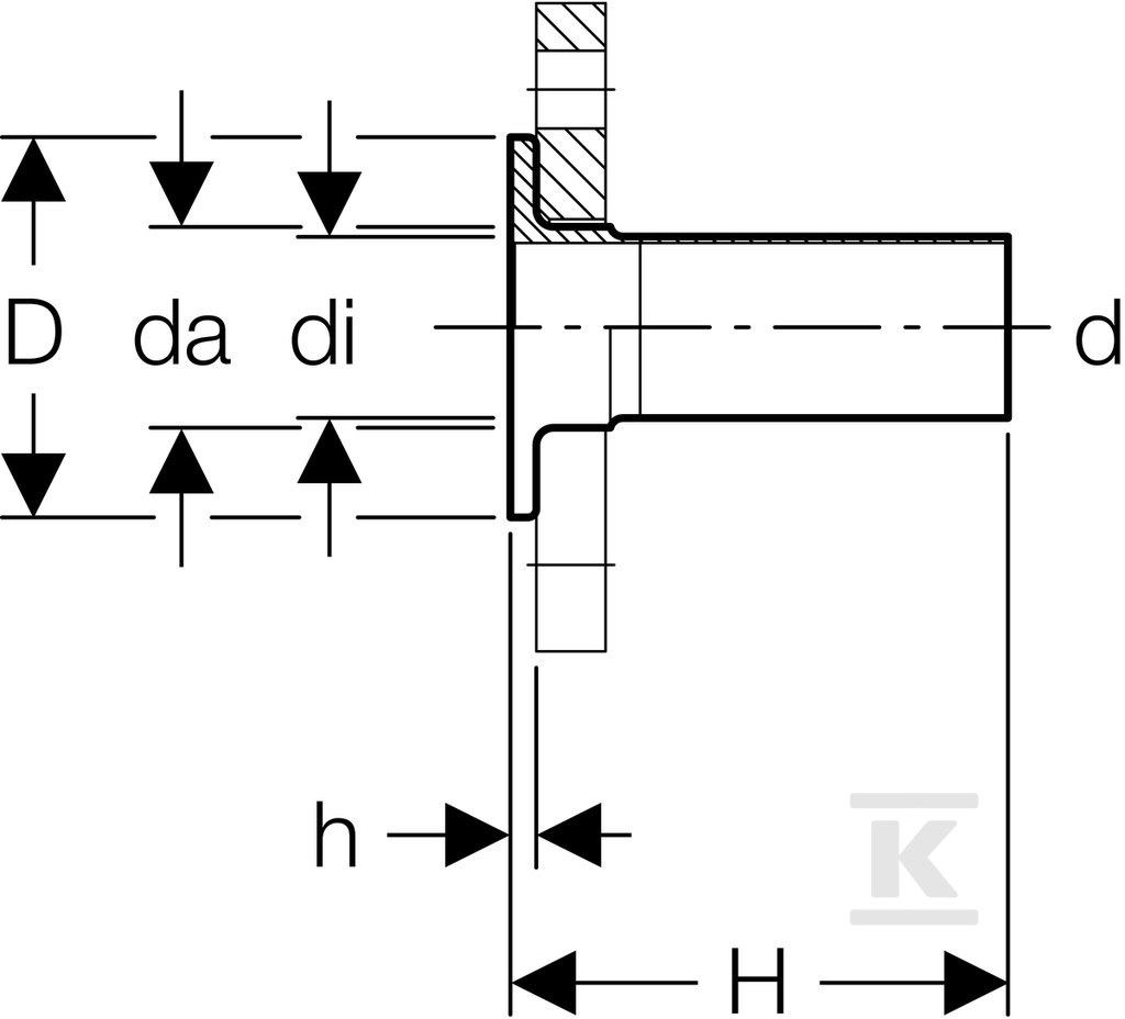 Geberit Mapress Edelstahl coupling for - 36148