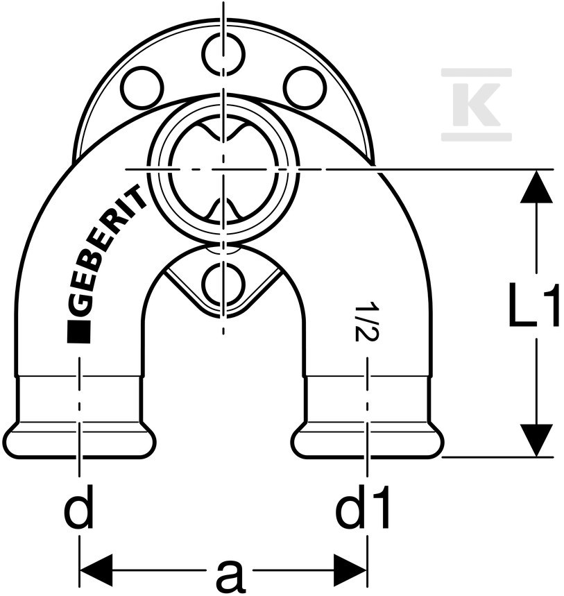 Podłączenie armatury Geberit Mapress - 63462