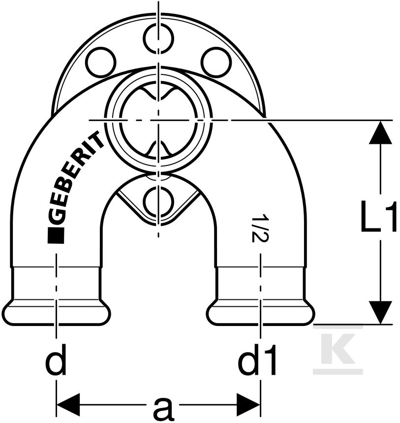 Podłączenie armatury Geberit Mapress - 63463