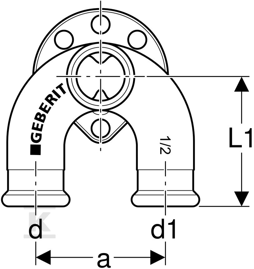 Podłączenie armatury Geberit Mapress - 63464