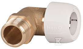 Wavin Hep2o knee brass GZ 22x3/4" - 3031371