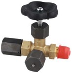 Кран манометричний наскрізний, G 1/2 дюйма x GW G 1/2 дюйма, з приєднувачем контрольного GZ M20 x 1,5, PN 250