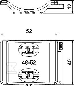 Universal counter tray type 2058UW 52 - 1198052