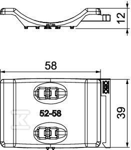 Universal counter tray type 2058UW 58 - 1198058