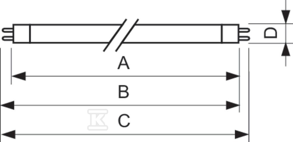 Świetlówka TL 6W BLB - 928000510803