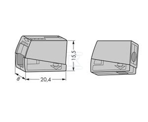 Lighting connector Buttons: Luminaire - 224-101