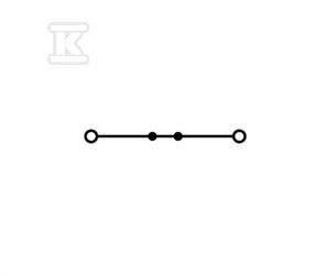 1.5 mm² 2-conductor through terminal - 2001-1201