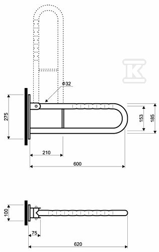 Lehnen Funktion balustradă de perete - L1061202