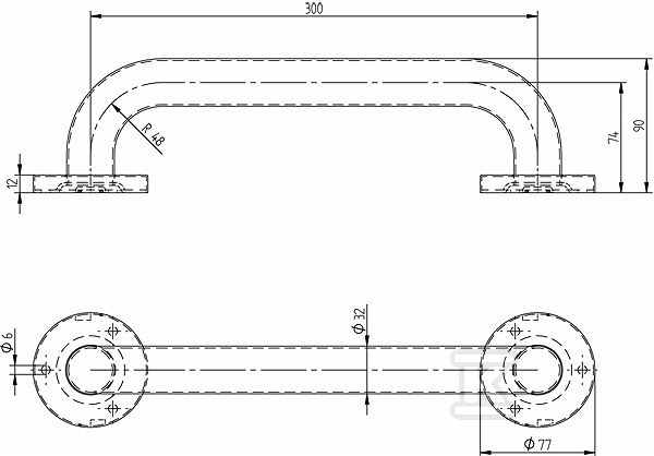 Lehnen Concept Pro poręcz ścienna - L60003000