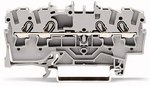 2.5 mm² 4-conductor through terminal block for Ex e II applications, description on the side and in the middle, for DIN rail 35 x 15 and 35 x 7.5 Push-in CAGE CLAMP® 2.50 mm² gray