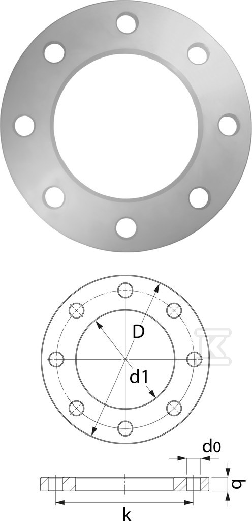 Stahlflansch PN16 - 75 DN65 - 1209091005