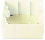 Насадка накладного монтажу одинарна KARRE кремова