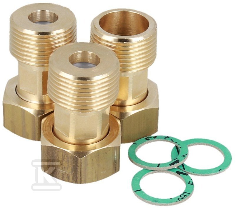 Nickel plated flare nut set G3/4" x - 1220110