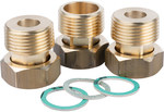 A set of nickel plated fittings, nut G1 "x 1"