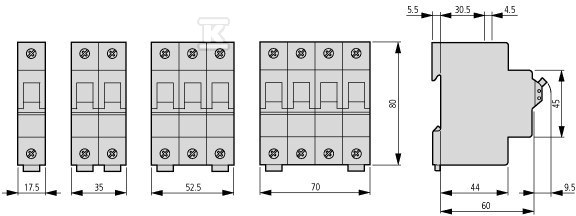 Residual current circuit breaker 10 kA, - 187409