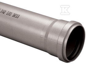 Pipe HT/PP 40x1.8x250 sanitary gray - 3044557