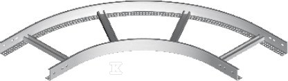 Łuk drabinki 90° LDP/LDOP400H60 N, - 466840