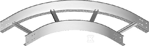 Łuk 90° LDP500H80N - 496250