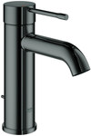 Bateria umywalkowa Grohe Essence jednouchwytowa, rozmiar S, hard graphite, ogranicznik przepływu 5,7 l/min., głowica Ceramiczna 28 mm, zestaw odpływowy z drążkiem