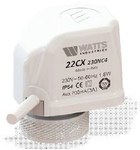 Elektrotermikus hajtómű 22CX230NC2 sorozat 22CX hajtómű (ON/OFF) viaszos termosztatikus elemmel és segédérintkezővel