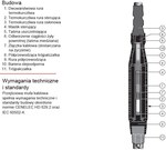 Mufa przejściowa termokurczliwa z złączkami śrubowymi 24GTM3.1.M50-150 12/20kV zakres 50-150mm2