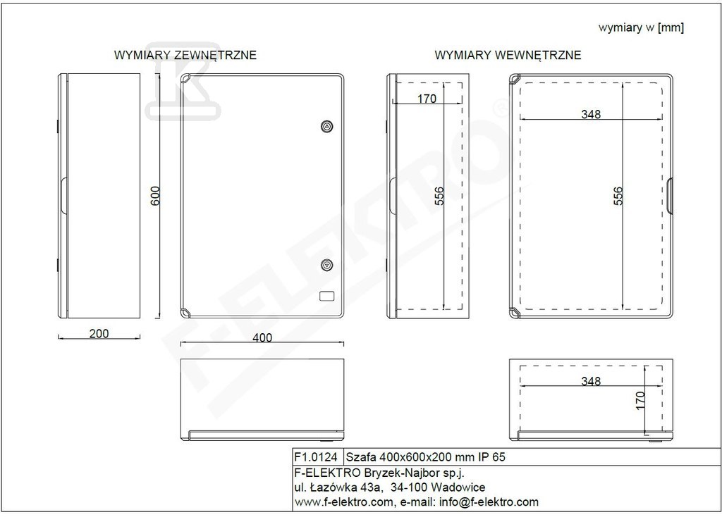 Carcasa 400x600x200mm IP65 - F1.0124