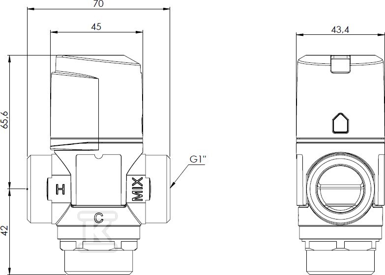 Thermostatisches Mischventil ATM 561 - 1256110