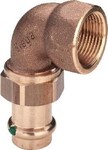 Złączka rurowa katowa 15 x 1/2" brąz / błyszczący, model 2255