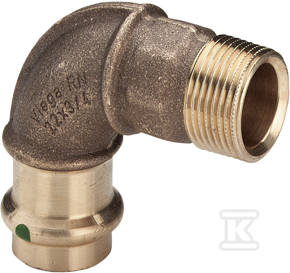 Łuk 90° z SC 35 x 5/4" brąz / - 127329