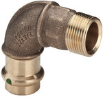 Łuk 90° z SC 35 x 5/4" brąz / błyszczący, model 2214