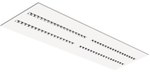 Oprawa rastrowa 2xLED, natynkowa, Parabolic Slim 300x1200mm 37W, 3000K, 4300lm, IP20, biała