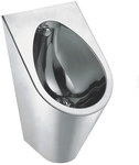 Wall-hung stainless steel urinal