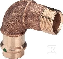 Łuk 90° z SC 42 x 6/4" brąz / - 128500
